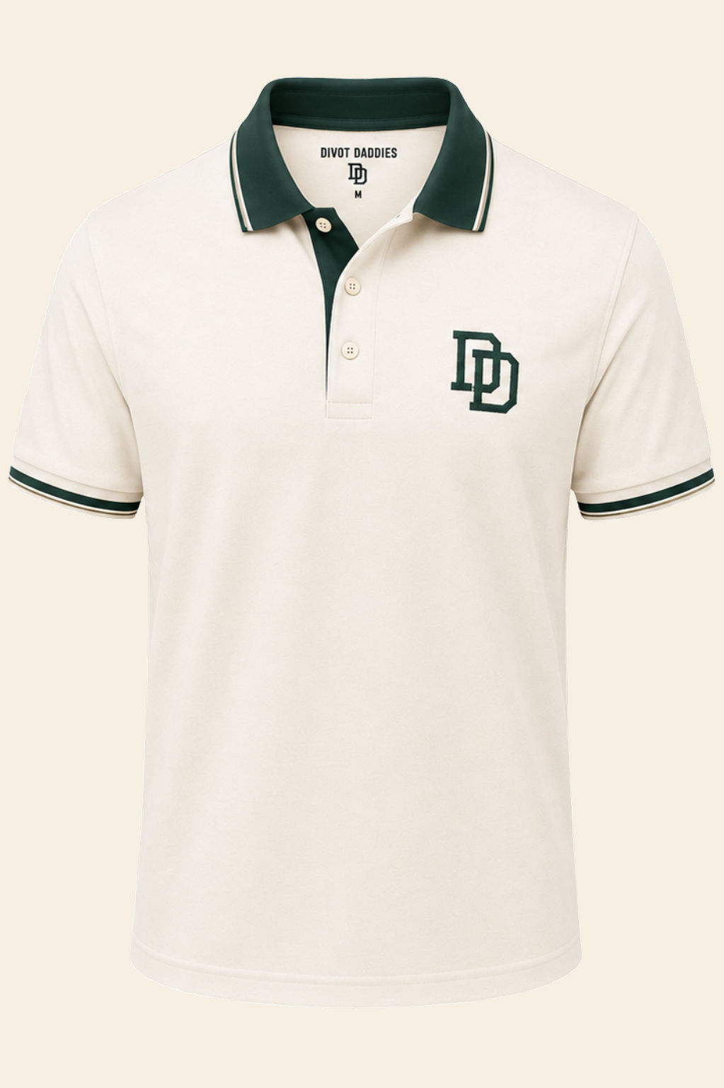White Cotton Classic Divot Daddies polo